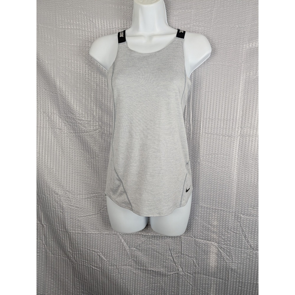 Nike Light Gray Tank with Black Branded Straps